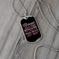 To My Husband My Husband is Super Awesome Necklace Stainless Steel or 18k Gold Dog Tag 24" Chain-Express Your Love Gifts