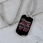 To My Husband My Husband is Super Awesome Necklace Stainless Steel or 18k Gold Dog Tag 24" Chain-Express Your Love Gifts