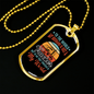 To My Husband My Husband My World Necklace Stainless Steel or 18k Gold Dog Tag 24" Chain-Express Your Love Gifts