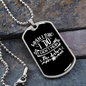 To My Husband Not The Dishes Necklace Stainless Steel or 18k Gold Dog Tag 24" Chain-Express Your Love Gifts