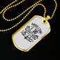To My Husband Not The Dishes White Necklace Stainless Steel or 18k Gold Dog Tag 24" Chain-Express Your Love Gifts