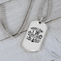 To My Husband Not The Dishes White Necklace Stainless Steel or 18k Gold Dog Tag 24" Chain-Express Your Love Gifts