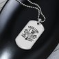To My Husband Not The Dishes White Necklace Stainless Steel or 18k Gold Dog Tag 24" Chain-Express Your Love Gifts
