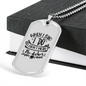To My Husband Not The Dishes White Necklace Stainless Steel or 18k Gold Dog Tag 24" Chain-Express Your Love Gifts