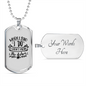 To My Husband Not The Dishes White Necklace Stainless Steel or 18k Gold Dog Tag 24" Chain-Express Your Love Gifts