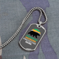 To My Husband Papabear Husband Protector Hero Necklace Stainless Steel or 18k Gold Dog Tag 24" Chain-Express Your Love Gifts