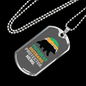 To My Husband Papabear Husband Protector Hero Necklace Stainless Steel or 18k Gold Dog Tag 24" Chain-Express Your Love Gifts