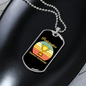 To My Husband Participation Trophy Husband Necklace Stainless Steel or 18k Gold Dog Tag 24" Chain-Express Your Love Gifts