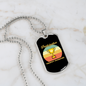 To My Husband Participation Trophy Husband Necklace Stainless Steel or 18k Gold Dog Tag 24" Chain-Express Your Love Gifts