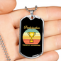 To My Husband Participation Trophy Husband Necklace Stainless Steel or 18k Gold Dog Tag 24" Chain-Express Your Love Gifts