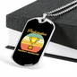 To My Husband Participation Trophy Husband Necklace Stainless Steel or 18k Gold Dog Tag 24" Chain-Express Your Love Gifts