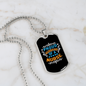 To My Husband Proud Husband of a Nurse Necklace Stainless Steel or 18k Gold Dog Tag 24" Chain-Express Your Love Gifts