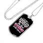 To My Husband Spoiled By Best Husband Necklace Stainless Steel or 18k Gold Dog Tag 24" Chain-Express Your Love Gifts