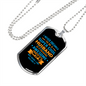 To My Husband Super Cool Husband Necklace Stainless Steel or 18k Gold Dog Tag 24" Chain-Express Your Love Gifts
