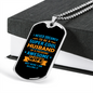 To My Husband Super Cool Husband Necklace Stainless Steel or 18k Gold Dog Tag 24" Chain-Express Your Love Gifts