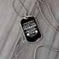 To My Husband Supercool Husband Necklace Stainless Steel or 18k Gold Dog Tag 24" Chain-Express Your Love Gifts