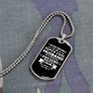 To My Husband Supercool Husband Necklace Stainless Steel or 18k Gold Dog Tag 24" Chain-Express Your Love Gifts