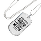 To My Husband Supercool Husband White Necklace Stainless Steel or 18k Gold Dog Tag 24" Chain-Express Your Love Gifts