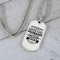 To My Husband Supercool Husband White Necklace Stainless Steel or 18k Gold Dog Tag 24" Chain-Express Your Love Gifts