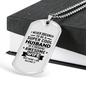 To My Husband Supercool Husband White Necklace Stainless Steel or 18k Gold Dog Tag 24" Chain-Express Your Love Gifts