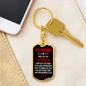 To My Husband The Best Thing Keychain Stainless Steel or 18k Gold Dog Tag Keyring-Express Your Love Gifts