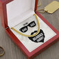 To My Husband To My Badass Bearded Hubby Cuban Chain-Express Your Love Gifts