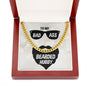 To My Husband To My Badass Bearded Hubby Cuban Chain-Express Your Love Gifts