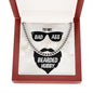 To My Husband To My Badass Bearded Hubby Cuban Chain-Express Your Love Gifts