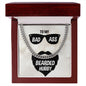 To My Husband To My Badass Bearded Hubby Cuban Chain-Express Your Love Gifts