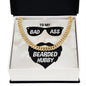 To My Husband To My Badass Bearded Hubby Cuban Chain-Express Your Love Gifts