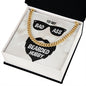 To My Husband To My Badass Bearded Hubby Cuban Chain-Express Your Love Gifts