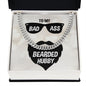 To My Husband To My Badass Bearded Hubby Cuban Chain-Express Your Love Gifts