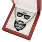To My Husband To My Badass Bearded Hubby Cuban Chain-Express Your Love Gifts