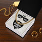 To My Husband To My Badass Bearded Hubby Cuban Chain-Express Your Love Gifts