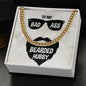 To My Husband To My Badass Bearded Hubby Cuban Chain-Express Your Love Gifts