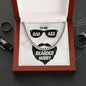 To My Husband To My Badass Bearded Hubby Cuban Chain-Express Your Love Gifts