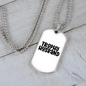 To My Husband Trophy Husband White Necklace Stainless Steel or 18k Gold Dog Tag 24" Chain-Express Your Love Gifts