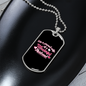 To My Husband Wonderful Husband Necklace Stainless Steel or 18k Gold Dog Tag 24" Chain-Express Your Love Gifts