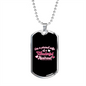 To My Husband Wonderful Husband Necklace Stainless Steel or 18k Gold Dog Tag 24" Chain-Express Your Love Gifts