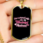 To My Husband Wonderful Husband Necklace Stainless Steel or 18k Gold Dog Tag 24" Chain-Express Your Love Gifts