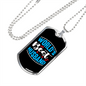 To My Husband World's Best Husband Necklace Stainless Steel or 18k Gold Dog Tag 24" Chain-Express Your Love Gifts