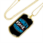 To My Husband World's Best Husband Necklace Stainless Steel or 18k Gold Dog Tag 24" Chain-Express Your Love Gifts