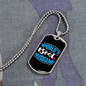To My Husband World's Best Husband Necklace Stainless Steel or 18k Gold Dog Tag 24" Chain-Express Your Love Gifts