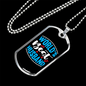 To My Husband World's Best Husband Necklace Stainless Steel or 18k Gold Dog Tag 24" Chain-Express Your Love Gifts