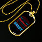 To My Husband World's Husband And Daddy Necklace Stainless Steel or 18k Gold Dog Tag 24" Chain-Express Your Love Gifts