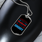 To My Husband World's Husband And Daddy Necklace Stainless Steel or 18k Gold Dog Tag 24" Chain-Express Your Love Gifts