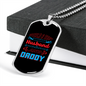 To My Husband World's Husband And Daddy Necklace Stainless Steel or 18k Gold Dog Tag 24" Chain-Express Your Love Gifts