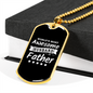 To My Husband World's Most Awesome Husband White Necklace Stainless Steel or 18k Gold Dog Tag 24" Chain-Express Your Love Gifts