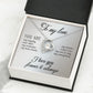 To My Love Forever Necklace w Message Card-Express Your Love Gifts