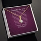 To My Love Grateful For You Alluring Ribbon Necklace Message Card-Express Your Love Gifts
